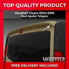 FITS VAUXHALL VIVARO 2014>19 TAILGATE REAR SPOILER WING PU NOT CHEAP FIBREGLASS