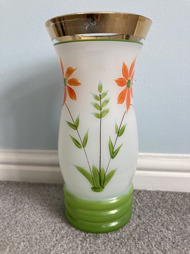 Vintage opaque white floral - vintage,