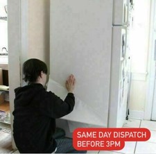 D-C-FIX PLAIN MATT WHITE SELF ADHESIVE STICKY BACK PLASTIC VINYL WRAP 45CM WIDE