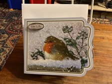 Concept Spinner Robin Christmas Card - Approx 6 x 5 inches