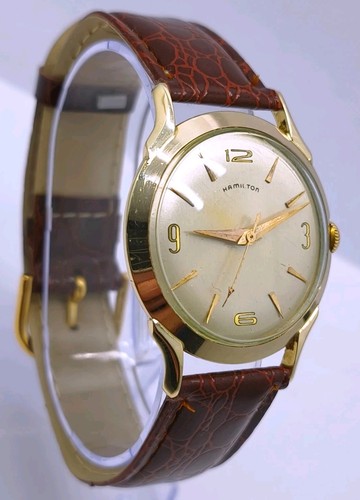 Vtg 1950s hamilton 10k gold - vtg,