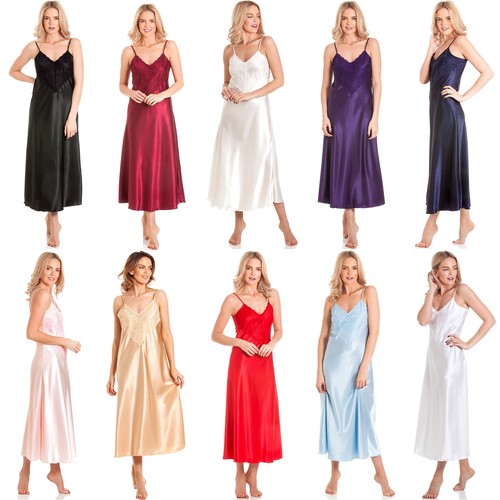 Nightie chemise long - chemise, satin