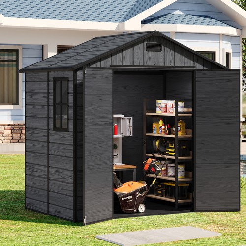 Plastic garden shed - plastic,