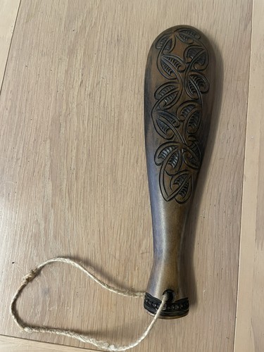 Maori patu hand carved new - patu,