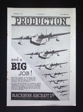 Original 1944 Advert Blackburn