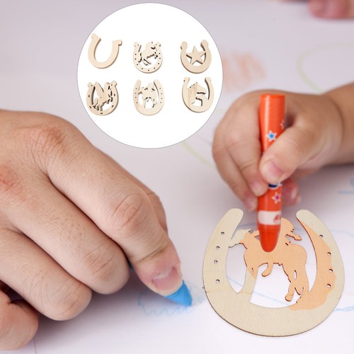 Pcs diy horseshoe wood - 36,