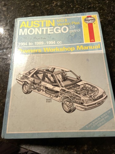 Haynes workshop manual - workshop, 1067