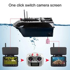 500m Wireless RC Fishing Bait Boat 8kg Large Capacity Auto Return 4 Bait Bin