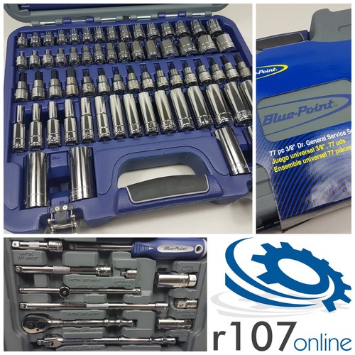 Blue point 77pc socket - 77pc, 3/8"