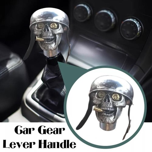 Skull soldier car gear - skull, knob