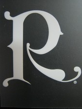 BC Rich Guitar Headstock Dry Transfer Rub-on Decal (White) - USA Custom