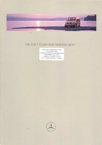 Mercedes benz class 1996 97 - mercedes-benz, v-class