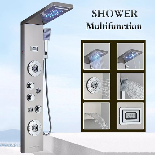 Shower panel column tower led - column,