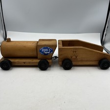 Wooden Train & Trailer  Vintage Community Playthings Original TOY RIFTON NY