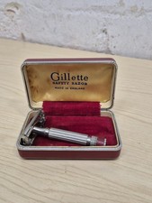 Vintage GILLETTE Safety Razor ROCKET HD FLARE TIP ?  PAT 694093 In Case
