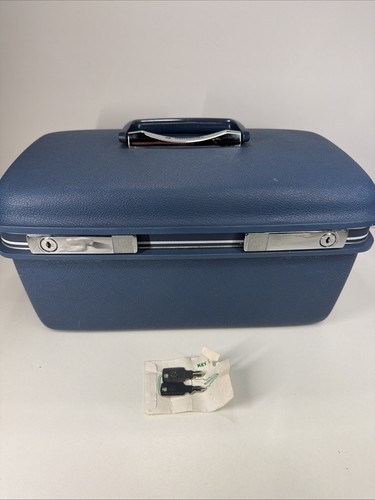 Samsonite blue train - samsonite, makeup