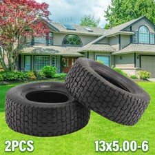 2x 13x5.00-6 Tyres Ride on mower & Lawn Tractor Turf Tyres 13 x 500 6 Golf Buggy