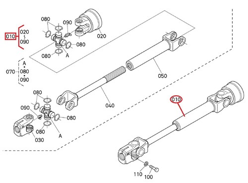 K575532030 mower deck drive - deck,