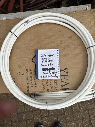 Flexible copper pipe - flexible, 15mm