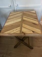 Reclaimed Handmade Laminated Folding Occasional Table