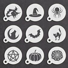 Halloween Coffee Duster Stencil Latte Cappuccino Scary Spray Barista Mylar 190  