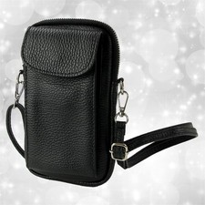 Toscanto Women's Crossbody Handbag Leather Bag Black OTT827SS