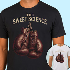 The Sweet Science Boxing Shirt – Vintage Boxing Gloves Retro Fighter Tee