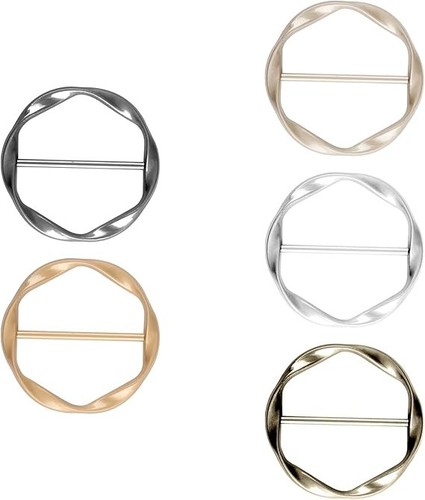 5pc silk scarf - scarf, ring