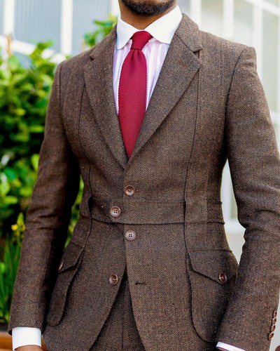 Men tweed safari jackets - tweed,