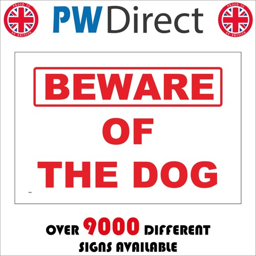 Sign beware the dog - sign,