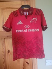 Munster Rugby home shirt 17/18 2017 Adidas Size 13-14yrs