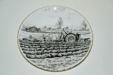 Tractors at Work Limited Edition Norfolk China Plate The Plough Match Fordson