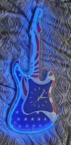 American neon guitar - american, wall