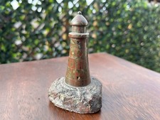 VTG Original Cornish SERPENTINE LIGHTHOUSE  Carved 3.5”