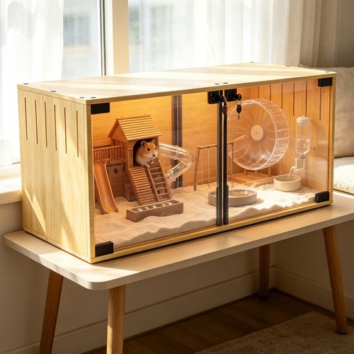 Chewproof wooden hamster - xl,