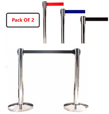 2 Retractable Belt Barrier