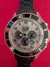 Ice Watch Ice Black/Clear Chronograph Men's Watch. Rotating Bezel