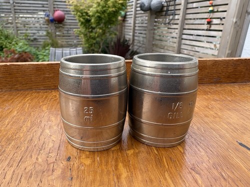 Vintage pewter barrel - barrel, measure