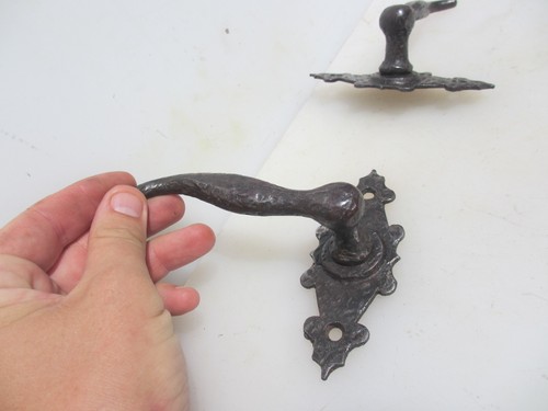 Vintage iron lever door - iron,
