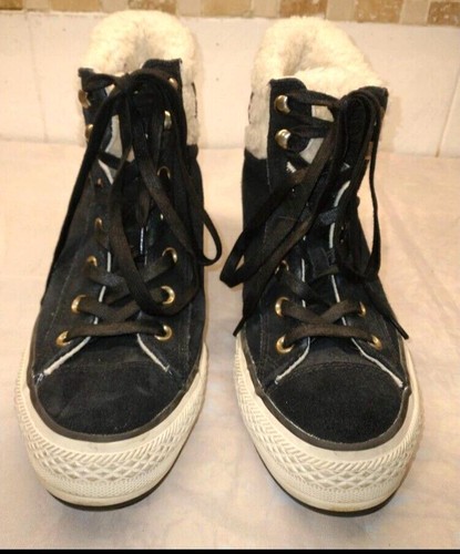 Converse navy suede faux