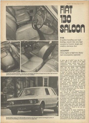 Fiat 130 saloon original - fiat,