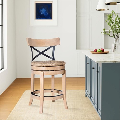 Pemberly row rush woven swivel - rush,