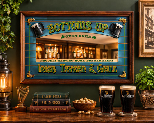 Vintage irish tavern wall - irish,