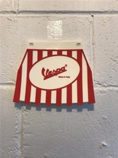 Red White Vespa Mudflap