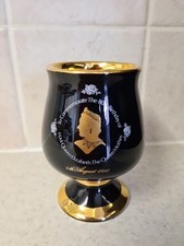 Prinknash Black & Gold Goblet