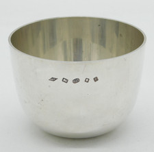 Sterling Silver Modernist Tumbler Cup Vintage 2005 London Braybrook & Britten