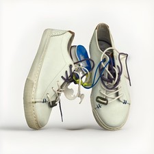 Ted Baker Size 2 UK White Trainers Lace-Up Trainer