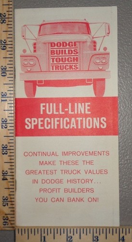 1963 dodge truck - truck, brochure