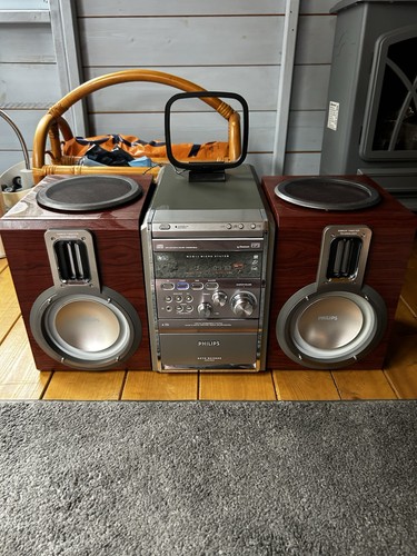 Philips mcm11 silver - silver, wood