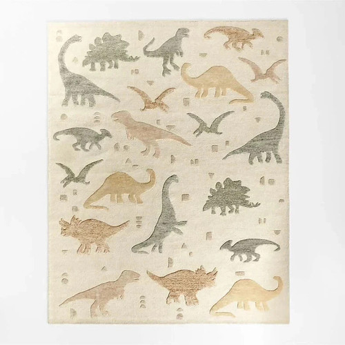 New hand tufted geo - tufted, geo-dino